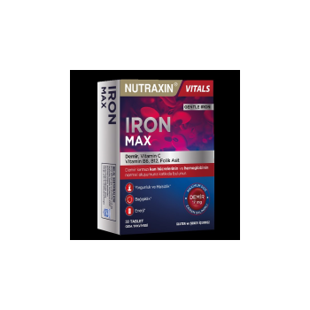 NUTRAXİN İRON MAX 17 MG 30 TABLET