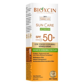 Bioxcin Sun Akneye Eğilimli Ciltler için Çok Yüksek Korumalı Güneş Kremi SPF50 - 50ml