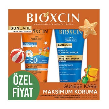 Bioxcin Sun Care Kids Çocuklar İçin Güneş Losyonu Spf 50+ 200 Ml + Yatıştırıcı Losyon 200 ml Set