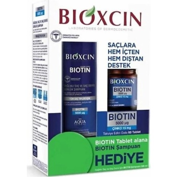 Bioxcin Biotin 5000 MCG 60 Tablet& Bioxcin Şampuan 300ml Hediyeli Set