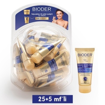 Bioder Yaşlanma ve Leke Karşıtı El Kremi Stand 30'lu  (30x50ml)